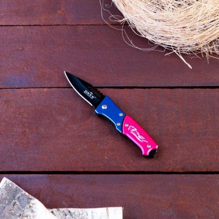 Folding "predator" knife, tiger handle