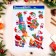 Stickers on the windows "New Year" Santa Claus, gifts, 41 x 29 cm