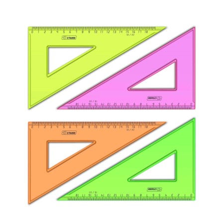 Triangle 18 cm Istanm "Neon Cristal", 30 °, mix