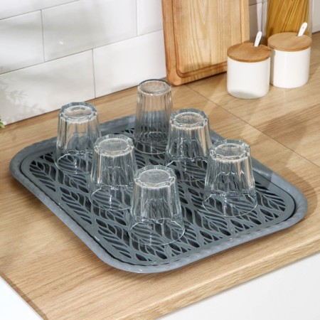 A tray with a drying liner "Kolos", 45.5 × 36 cm, color mix