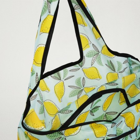 Household bag without fastening, blue color-3