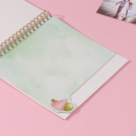 Photo album on spirals 20 sheets "Our love" Volumetric element + 4 tabs 24x24 cm-6