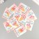 Cardboard Biro "Happy Birthday. Bouquet" set 10 pcs (5 types) 4x6 cm