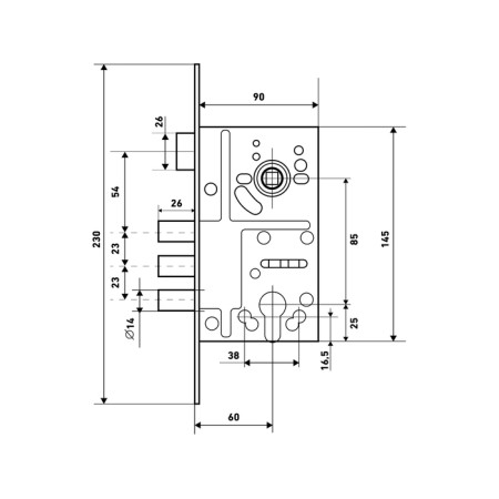 Case of the castle Bulat ZV4-3 (14).60.85.08, without handles, without c/m, chrome-2