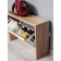 Ultra shoe Vertical, 532 × 170 × 374 mm, 1 section, sonoma oak color / white embossing