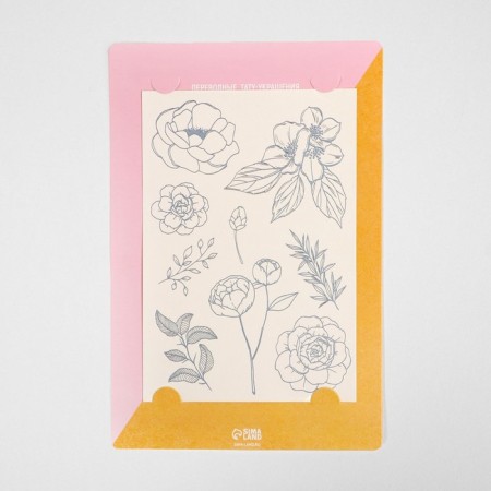 Stickers Flowers, 14 × 21 cm