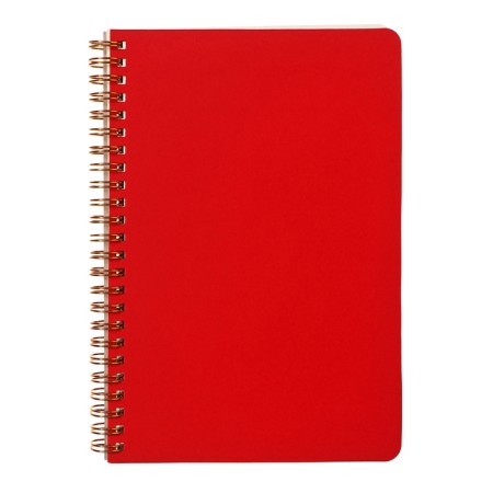 A5 business test, 60 sheets in the PragMatic cage, cardboard cover, tinted block 80g/m2, red