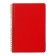 A5 business test, 60 sheets in the PragMatic cage, cardboard cover, tinted block 80g/m2, red