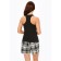Female set: T -shirt, Krasty shorts, size L, Black color