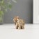Souvenir Polystone "Elephant with a Flower on the Popon" 3x4x1.5 cm