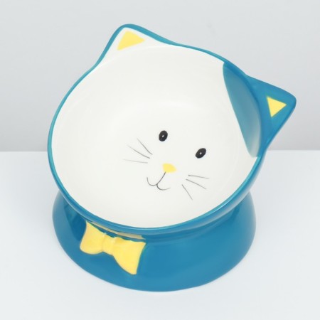 Ceramic “Kisa” bowl on a stall-lapcs 200 ml 13 x 12 x 8 cm, blue-3