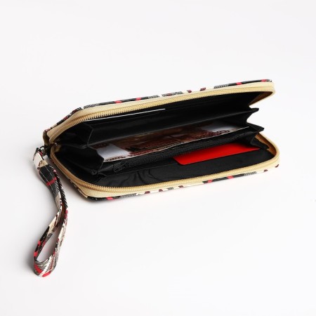 Women's wallet with lightning, beige color-3