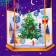 Package Gift New Year Laminated "Light", 23 x 17.8 x 9.8 cm.