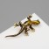 Brooch "Lizard" Dark, the color is dark green in gold
