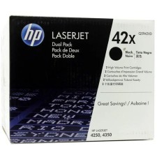 Тонер Картридж HP Q5942XD черный/черный x2уп. для HP LJ 4250/4350 (40000стр.)