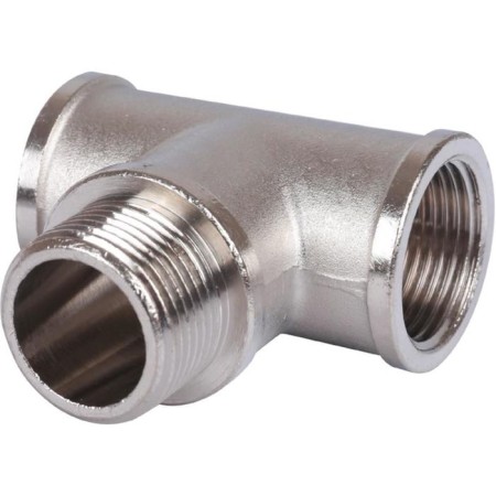 The STOUT SFT-0065-343434, 3/4 "x3/4" x3/4 ", internal/exterior/internal, nickel. Brass
