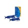 Self-insurance support KRAFT KT 800060, folding, 2 tons, 2 pcs., 275-365 mm