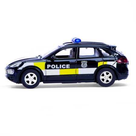 Metal car "Police jeep", inertial, light and sound, scale 1:43-1