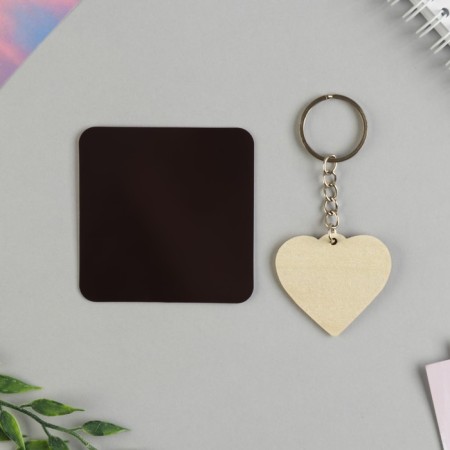 Gift set of "who I love", magnet + keychain, 14.5 x 12 cm.-3