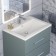Sink uperwood Foster Quartz, quartz, 60 cm, white matte, jasmine