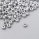 Glass glass 11/0 "metallic. Silver" 10 g