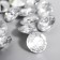 Decor for creativity plastic "Rhinestones. Transparent" set 50 pcs d = 1.2 cm
