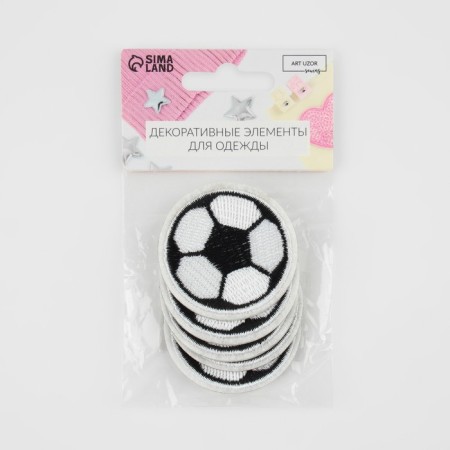 Glue patch for clothes, shoes, bags "football", 4.5 × 4.5 cm-5