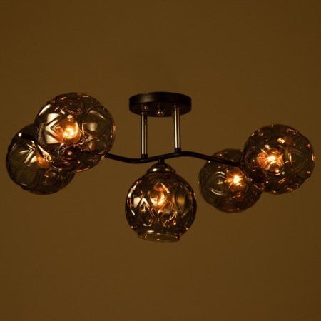 Sylvia chandelier 5he27 40w Black 67x26 cm Bayerlux-2