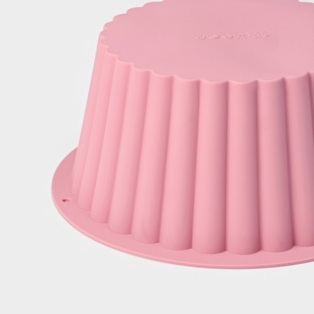 Baking uniform “Croaty Circle”, silicone, 19 × 19 × 8.5 cm, pink color-3