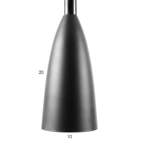 Lamp Bayerlux suspension "drop" 1x40W E27 black 10x10x28-128 cm-6
