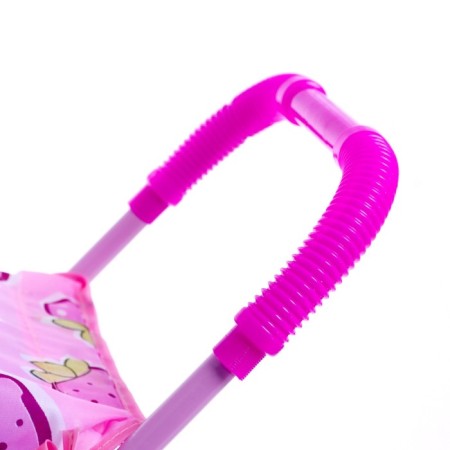 Stroller for dolls, metal frame, three -wheeled, summer-8