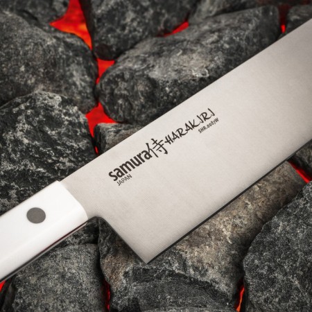 Koty Kitchen Samura Harakiri, chef, blade 24 cm, white hilt-2