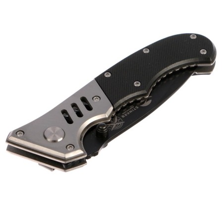 Stinger folding knife with a clip, 80 mm, handle: steel, plastic, box cardboard-1