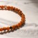Bracelet ball No. 4 "Variscit", Orange color, 8cm