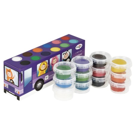 Modeling dough, 12 colors, 720g, gamma "Baby Bus", cardboard packaging (366993)-3