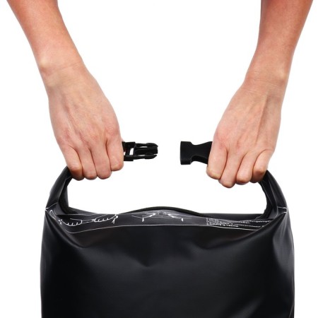 Yugana Germushka, PVC, waterproof 30 liters, one belt, black-11