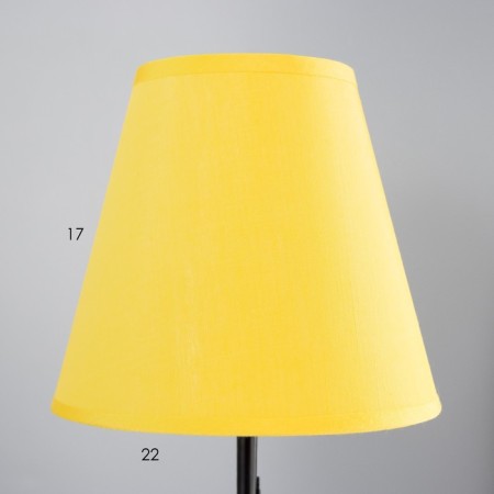 Lamp table Marcel 1x15W E14 18x18x42cm black/Risalux lemon-4