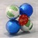 Set of balls plastic D-6 cm, 4 pcs "Dorofa Christmas trees" mix