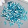 Decor for creativity Glass "Rhinestone Strived cone. Blue Lake" d = 1.5-6.5 mm nr 1000 pcs 74595