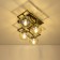 Ceiling chandelier Citilux "Breeze" CL106245, 58.5x33x23 cm, 4x60W, E14, brown color