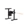 Diva My pleasure sex machine, 2 nozzles, metal, black color, 33 cm