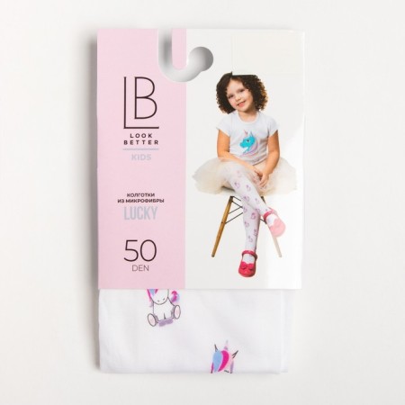 Pantyhose children, white color, height 146-152 (11-12 years)-8