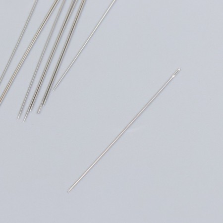 Needles metal for beads in a glass flask thin set 10 pcs Ø 0.45x55 mm 1.2x1.2x7 cm-2