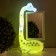 A table lamp with a photo frame, a mirror "Giraffe" LED 3W USB RGB white 17x8x30 cm Risalux