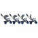 Three-wheeled bicycle Vivat1 Print abstraction of dark blue/orange