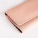 Women's wallet on the button, powder color