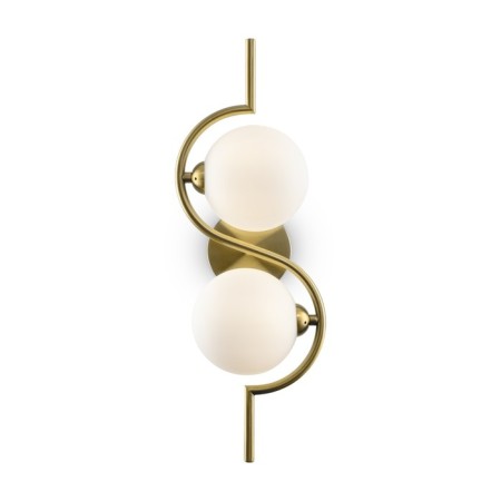Wall lamp 25W, 2xg9, 49x16 cm, brass
