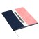 Universal diary for grades 1-11 "strip", solid cover of artificial leather, silkography, lies, 48 ​​sheets, blue+pink