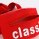 Bag for the belt Classik, 17*6*10, lightning departure, regolo string 110cm, red