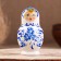 Doll "gzhel", white dress, 5 puppet, 10 cm